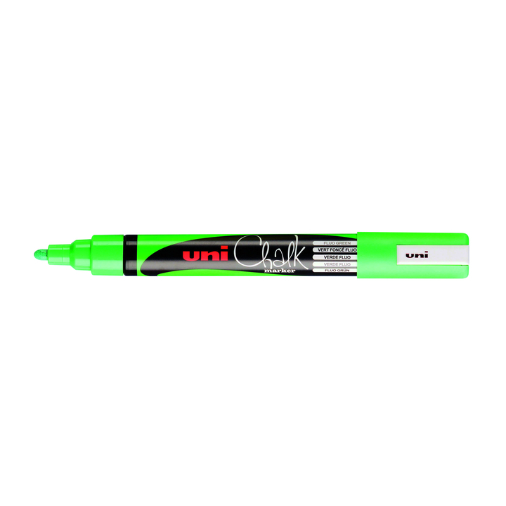 Krijtstift uni-ball chalk rond fluo groen(pwe5m v fluo) - 0