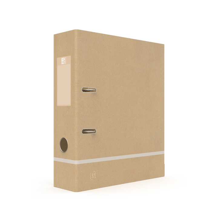 Ordner oxford touareg a4 80mm karton naturel/wit(400141471) - 0