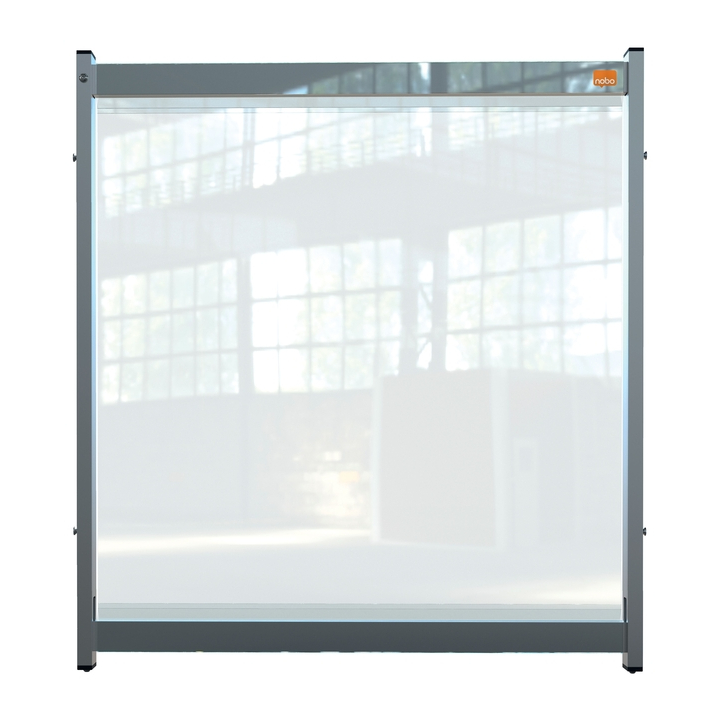 Bureauscherm nobo modulair doorzichtig pvc 750x820mm(1915550 - 0