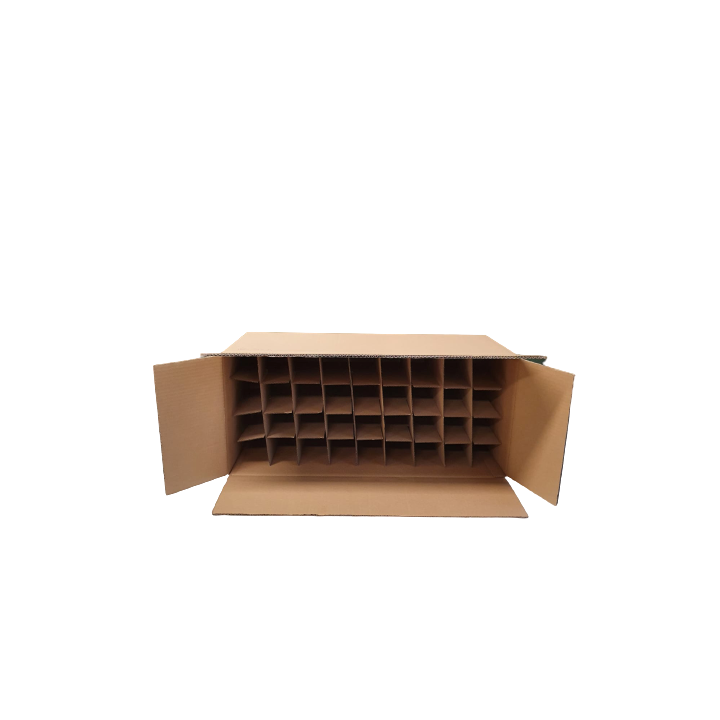 Vakverdeling 9x4 voor 36 bierflessen, 700x307mm, B-golf - 2