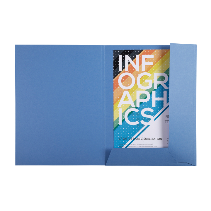 Dossiermap exacompta cleansafe 2kleppen blauw(33122e) - 1
