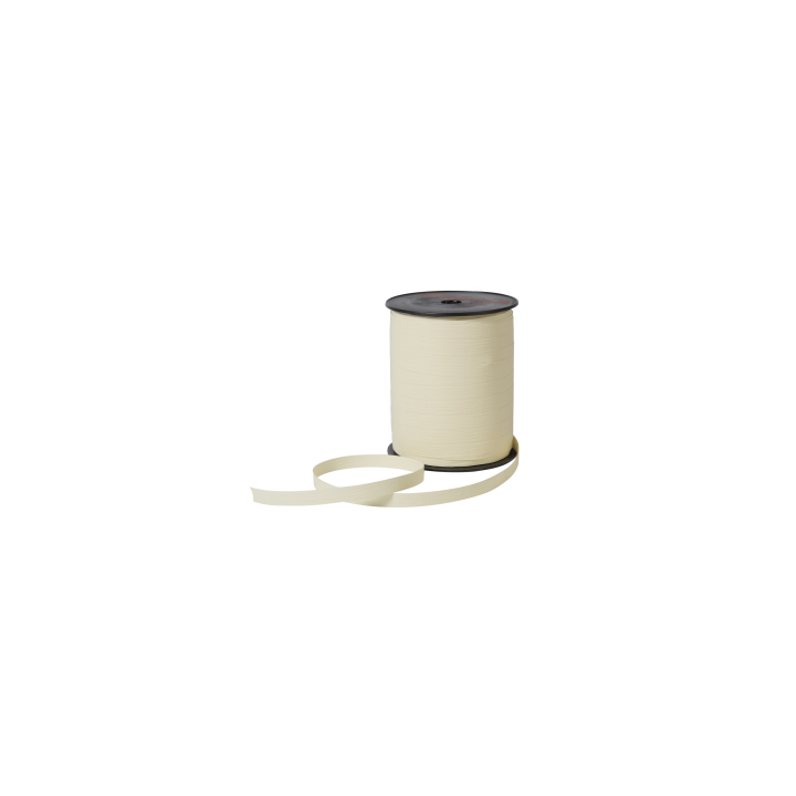 Krullint, paperlook, 10mm x 250m, ivoor - 0