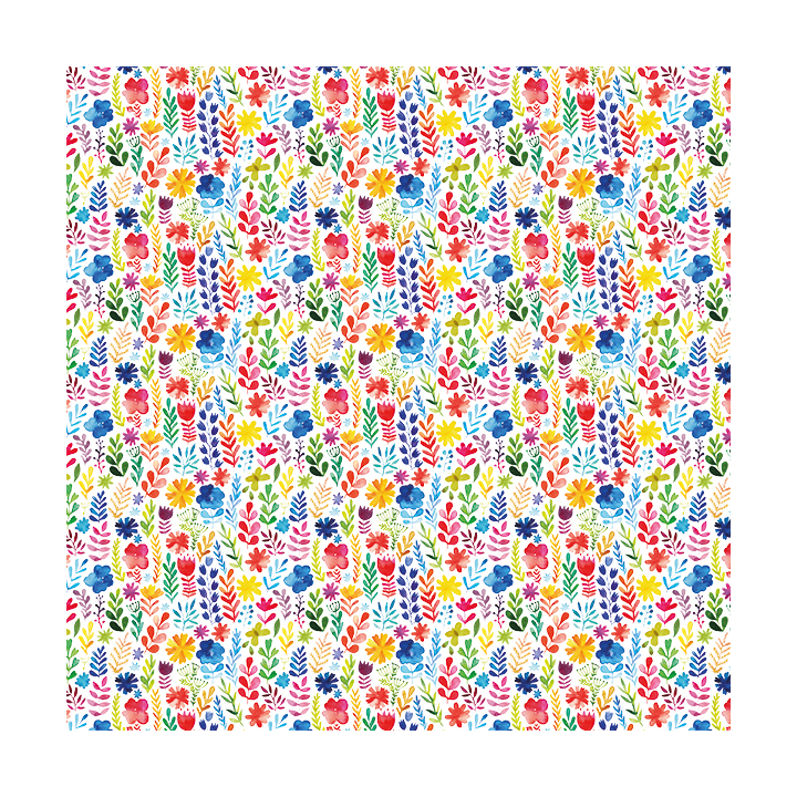 Cadeaupapier, 50cm x 200m, K602417, flowers watercolour - 0