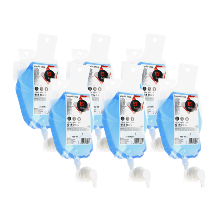 BlackSatino | Vloeibare Zeep | 750ml | SF30 | Blauw | 333363 (6 stuks) - 0