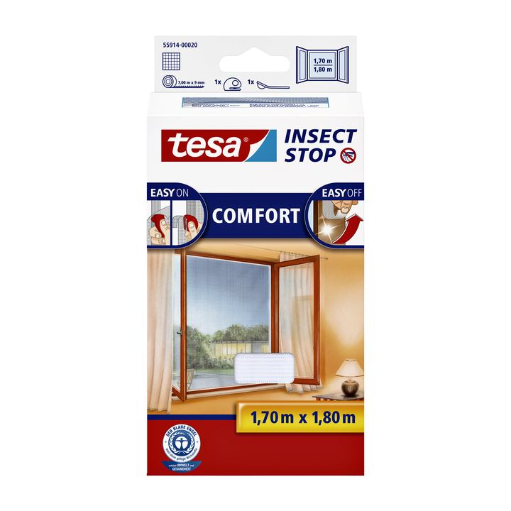 Vliegenhor tesa raam 55914 1.7x1.8m wit(55914-00020-00) - 0