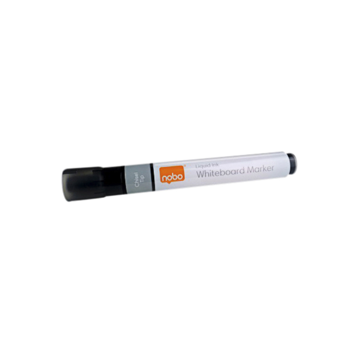 Viltstift nobo whiteboard liquid schuin zwart 4mm(1915382) - 0