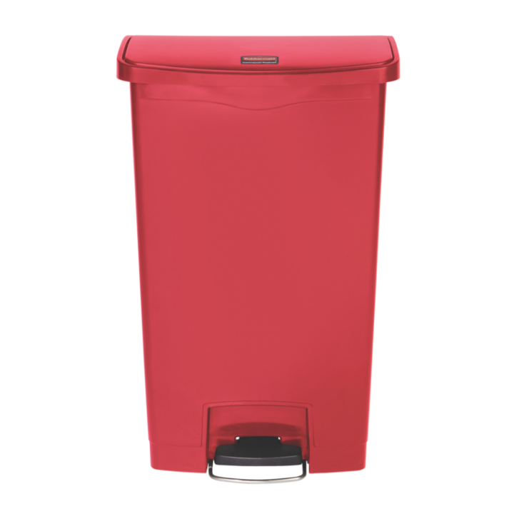 Rubbermaid, Slim Jim pedaalemmer, 68 liter, rood, VB 224122 - 1