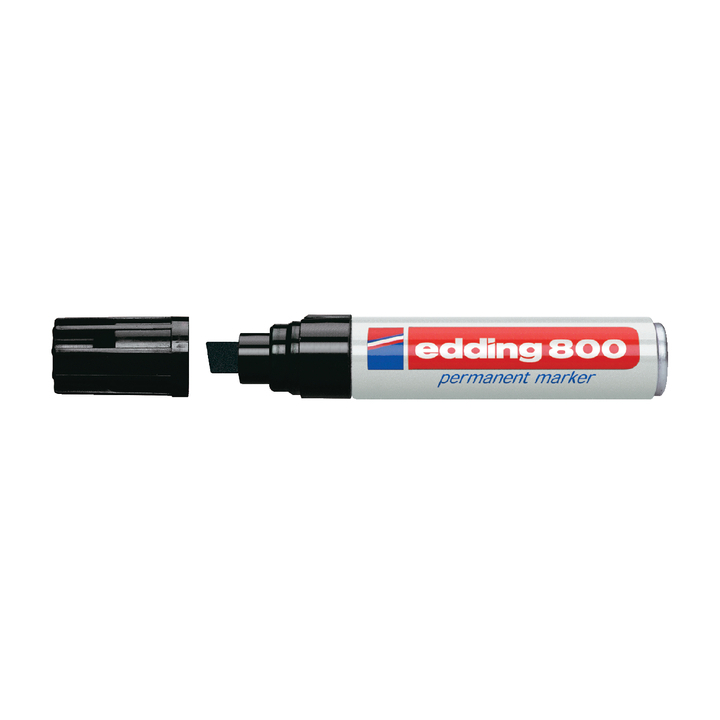 Viltstift edding 800 perm schuin 4-12mm zwart - 0