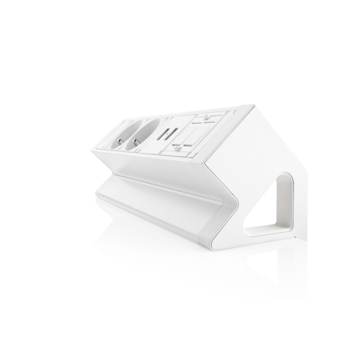 Filex, Power Desk Up 2.0, 2x 230V FR, 2x Usb, keystone, wit - 1