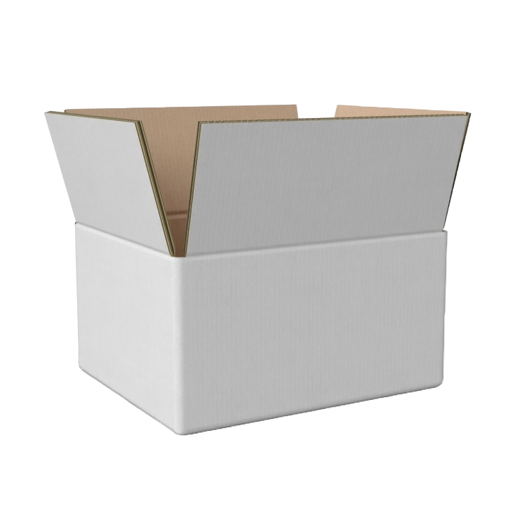 Kartonnen dozen, 390x140x180mm, B-golf, wit - 0