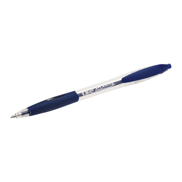Balpen bic atlantis clic blauw - 0