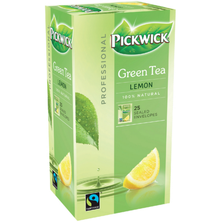 Pickwick Professional, groene thee, 1.5 gram, lemon, 4016823 (25 stuks) - 2