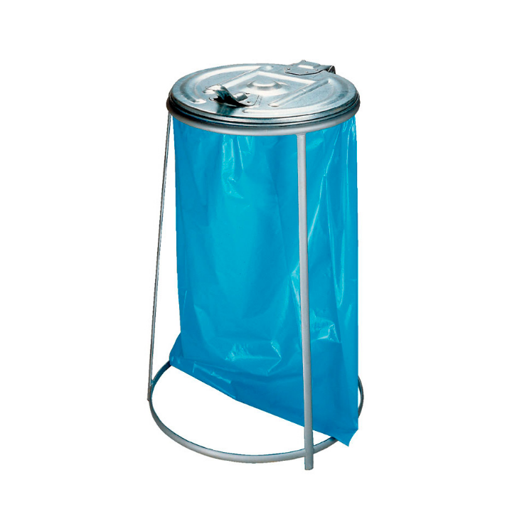 Stapelbare afvalzakhouder, 110 liter, verzinkt, VB 718177 - 1