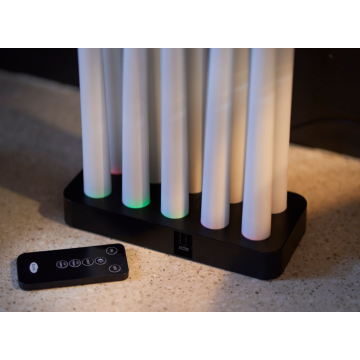 Duni Kaarsen | Oplaadbare Lamp | Set | White | 208775 (10 stuks) - 1