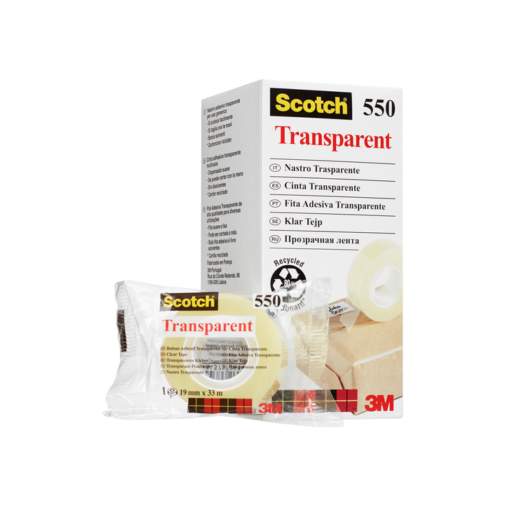 Plakband 3m scotch 550 15mmx33m - 0