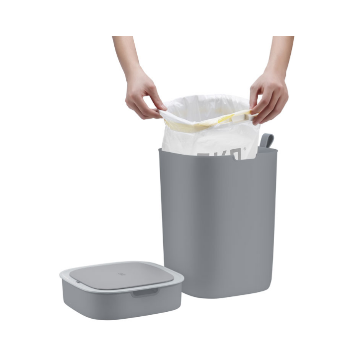 Morandi Smart, afvalbak met sensor, 12 liter, grijs, VB 628868 - 1