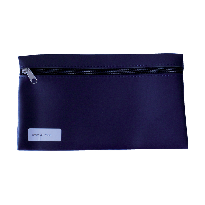 Schooletui met rits 15x26cm skai donkerblauw(4915266) - 0