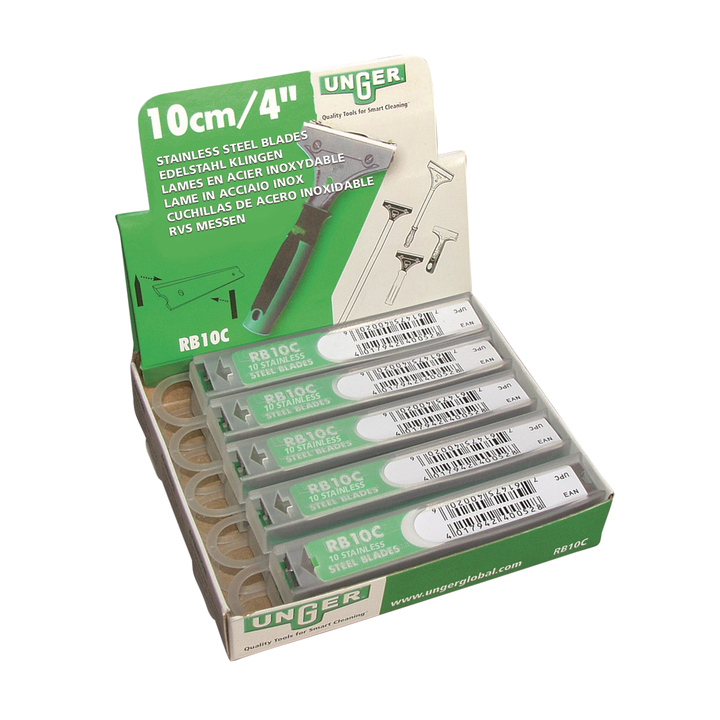 Reservemes unger voor schraper 10cm 10stuks(rb100) - 0