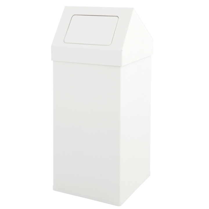 Carro-Push, afvalbak, 55 liter, wit, VB 950100 - 0