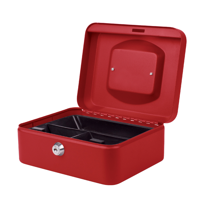 Geldkist quantore 200x160x90mm rood(1000344q) - 0
