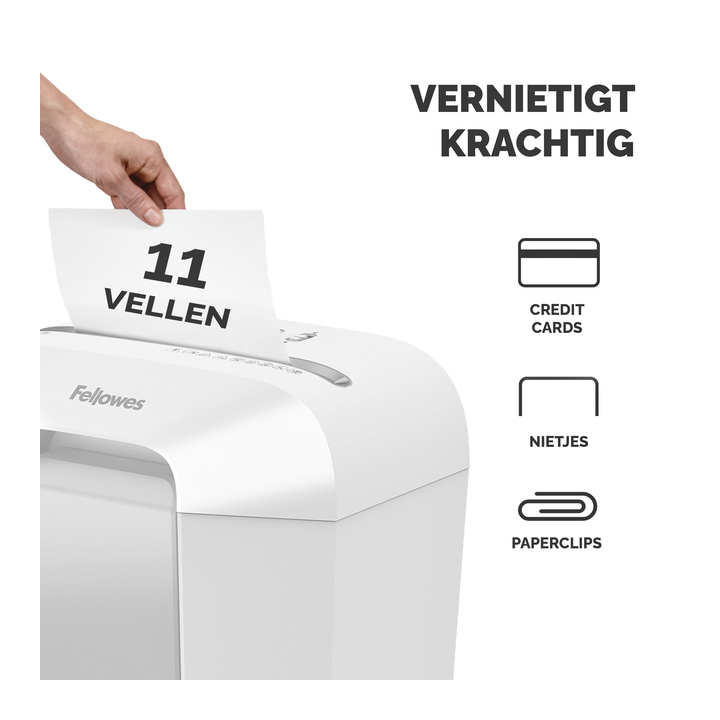 Papiervernietiger fellowes lx70 4x40mm wit 100017468 - 1