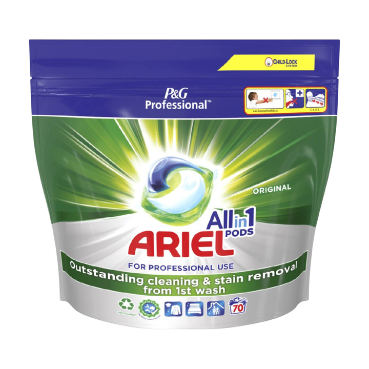 Ariel Professional Regular, wascapsules all-in-one, 70 pods, 8700216012713 (1 stuk) - 0