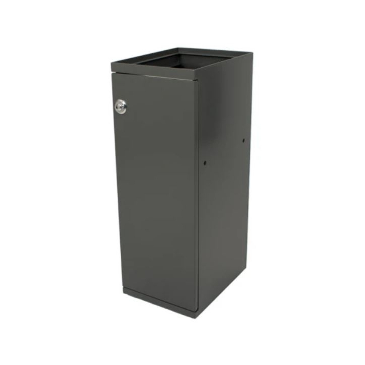 V-Part, modulaire afvalscheidingsbak met deur, 55 liter, donkergrijs, VB 946760 |  diverse afvalstromen - 0