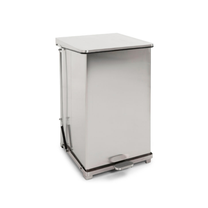 Industriële pedaalemmer, HACCP, 152 liter, mat RVS,VB 058143 - 0
