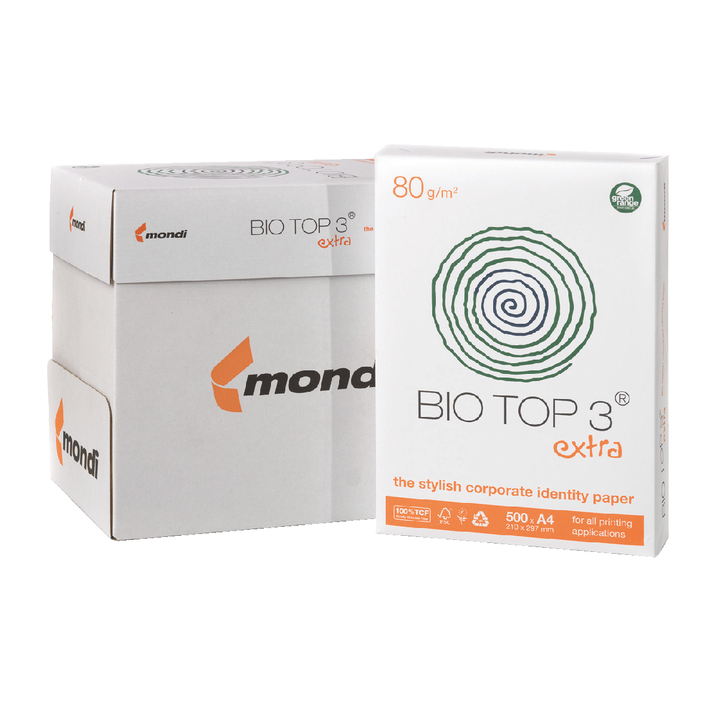 Kopieerpapier biotop 3 a4 80gr naturel - 0