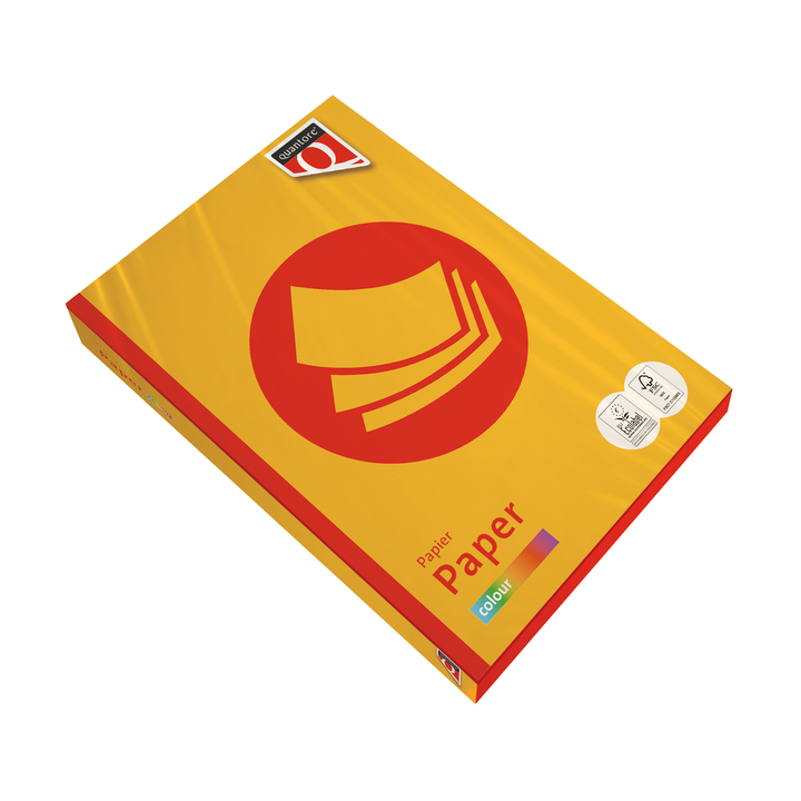 Kopieerpapier quantore colour a4 80gr diepgeel(129265) - 0