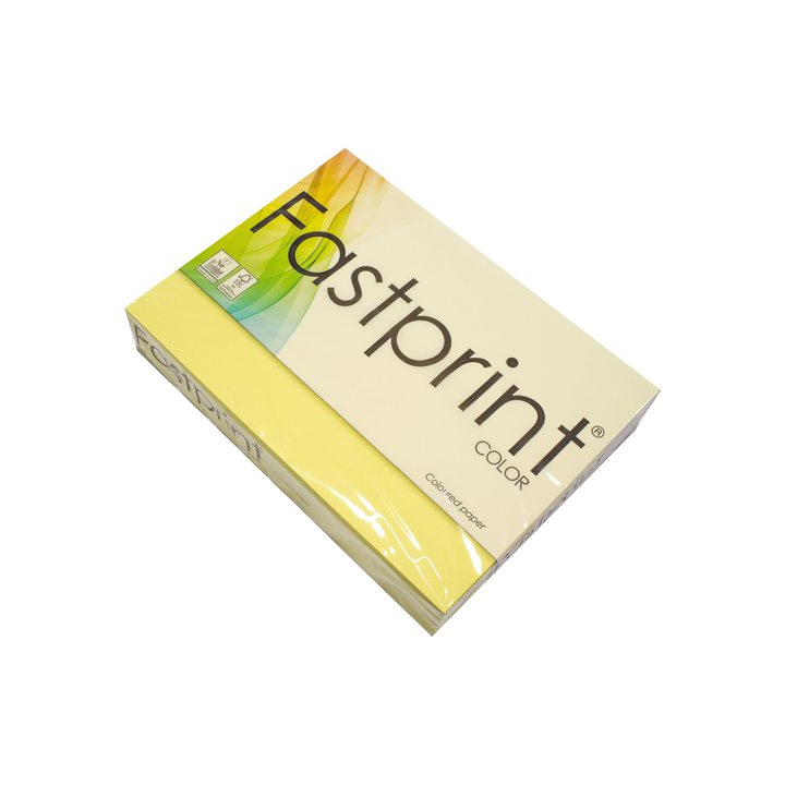 Kopieerpapier fastprint a4 80gr citroengeel - 1