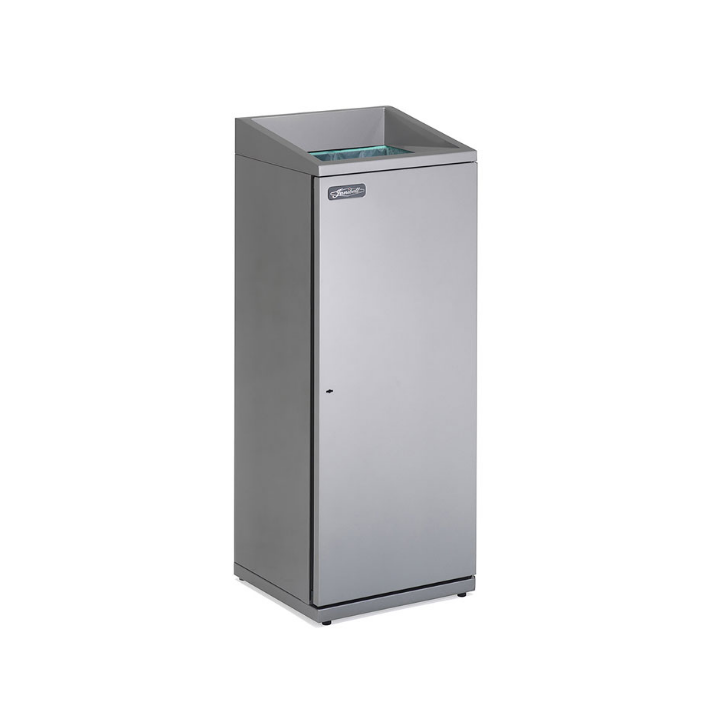 Janibell T330, afvalbak, 76 liter, zilver, VB 002454 - 0