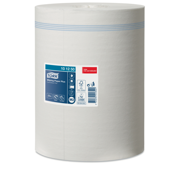 Tork Advanced | Midi Poetsrol | 160 Meter | 2-Laags | Recycled | M2 | Wit | 101250 (6 stuks) - 1
