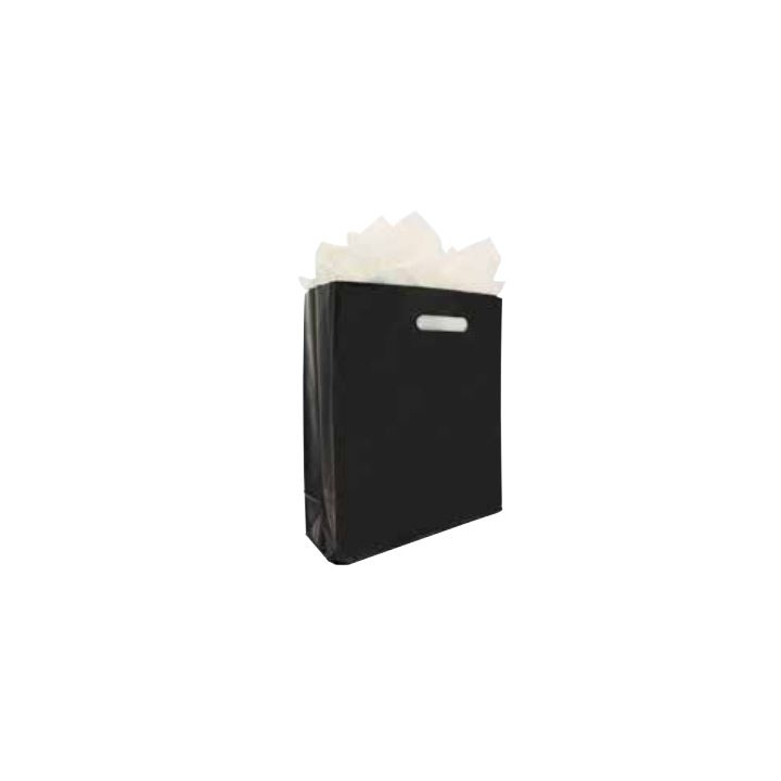 Luxe Poly Tas Zwart 32X40+14Cm <Hc>, ds 250stuks - 0