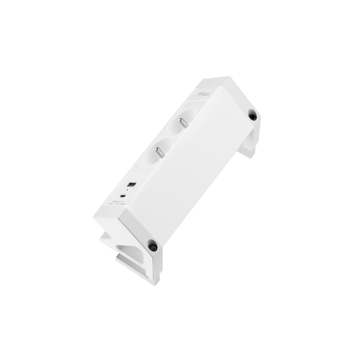 Filex, Power Desk Up 2.0, 2x 230V Frans, 1x USB A+C ,wit - 2