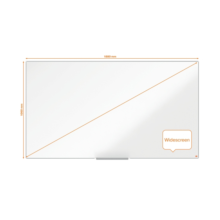 Whiteboard nobo impression pro 1880x1060mm emaille(1915252) - 2