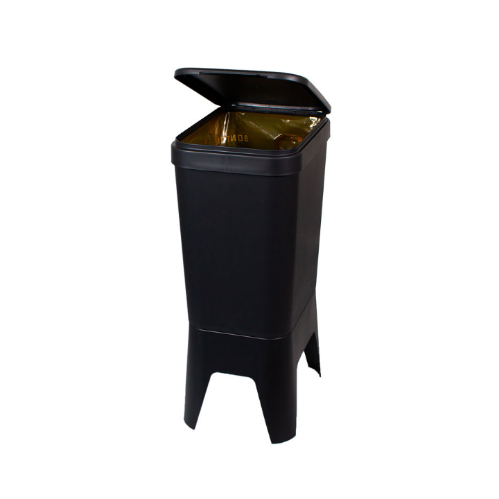 Bonton Circubin, modulaire afvalbak met deksel, 40 liter, grijs, VB 012718 | diverse afvalstromen - 1
