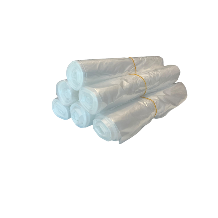 Vuilniszak | HDPE | 80x110cm | 140 Liter | T30 | Transparant (15 rollen x 20 zakken)  - 2