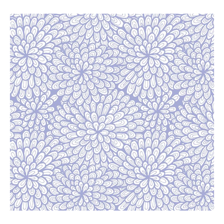 Cadeaupapier, 50cm x 200m, K602416, bloemen blauw - 0