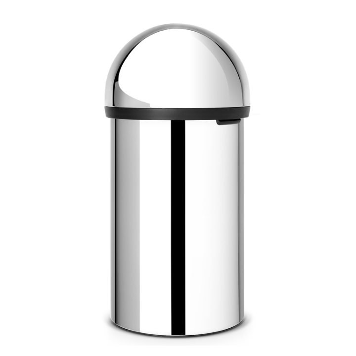 Brabantia, afvalbak met push klep, 60 liter, RVS, VB 402623 - 2