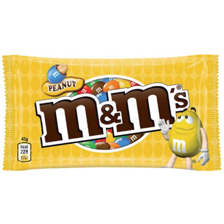 M&M's, pinda, 45 gram, 34003 (doos á 24 stuks) - 1