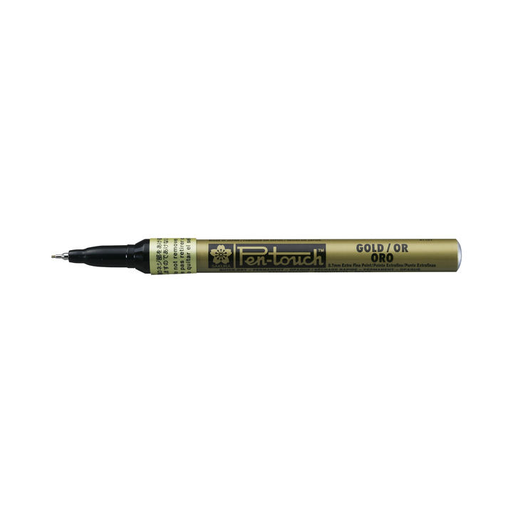 Viltstift bruynzeel pen-touch extra fijn goud - 1