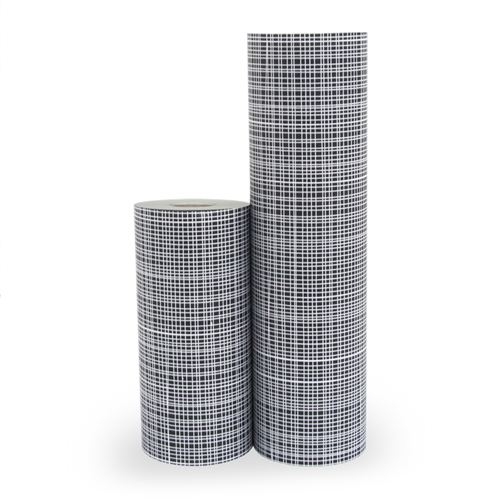 Cadeaupapier, 30cm x 200m, White Lines - 0