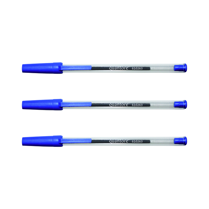 Balpen quantore stick blauw - 0