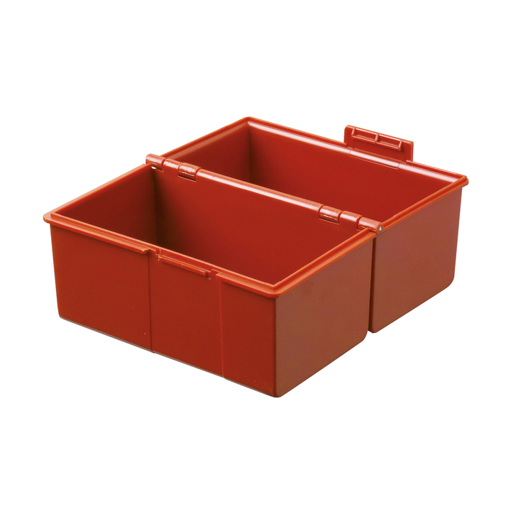 Kaartenbak han breed a6 kunststof rood(ha-976-17) - 0