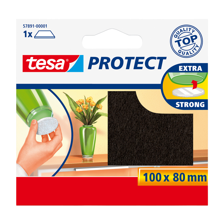 Antikrasviltjes tesa 57891 80x100mm bruin(57891-00001-01) - 0