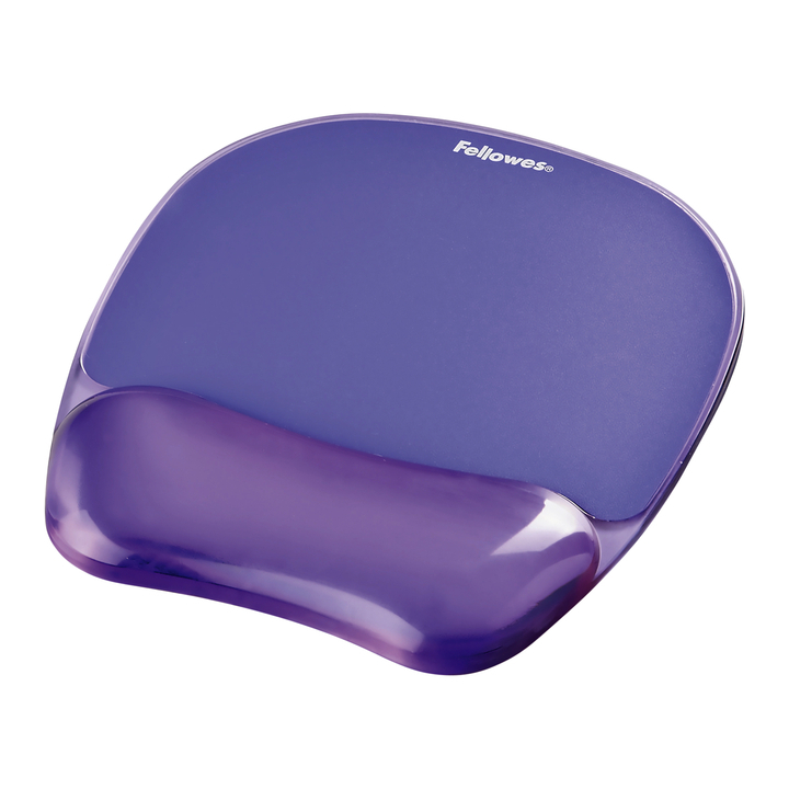 Muismat/polssteun fellowes gel crystals paars(9144104) - 0