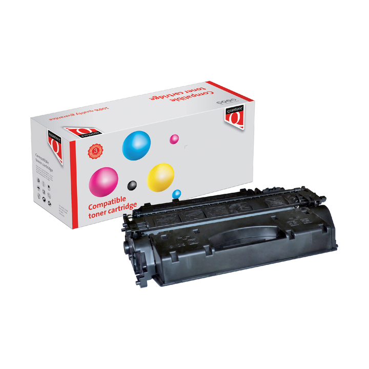 Tonercartridge Quantore alternatief tbv hp ce505x jumbo zwart(350523-071091) - 0