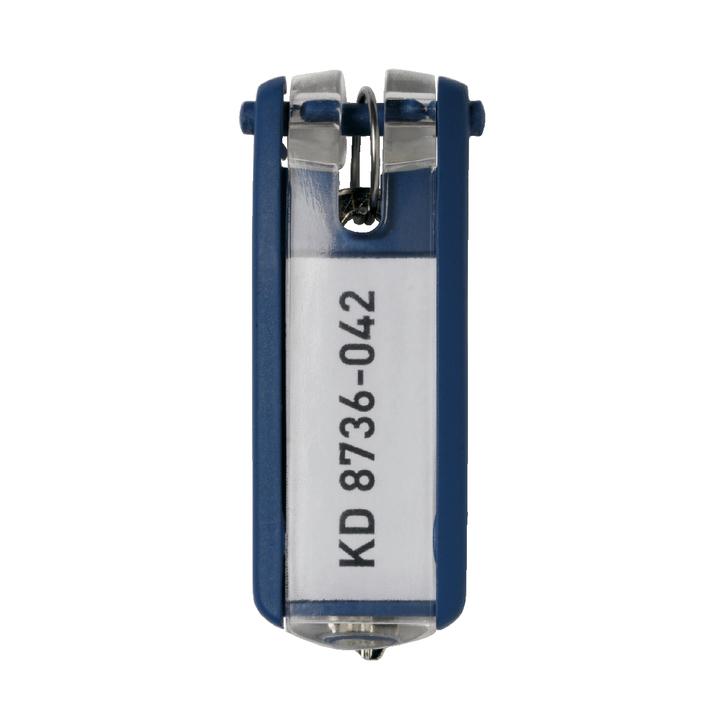 Sleutellabel durable met ring blauw - 0