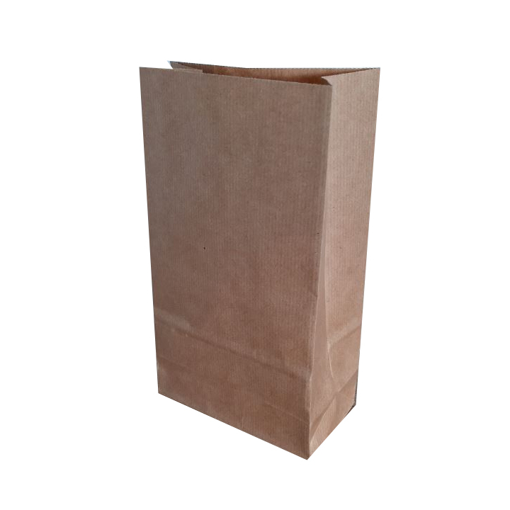 Blokbodemzak kraft, 80x50x240mm, PP gevoerd (1000 stuks) - 0